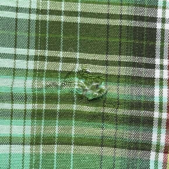 Prana Shirt Mens Large Green Tartan Plaid Western Button Up Cargo Casual READ - Picture 10 of 15